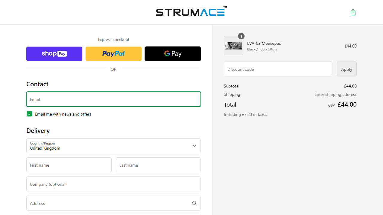 How to apply Strumace coupon code